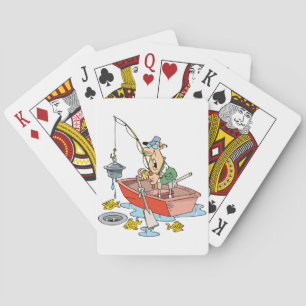 Man Fishing Playing Cards