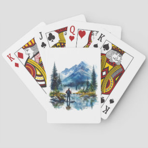 Man Fishing Playing Cards