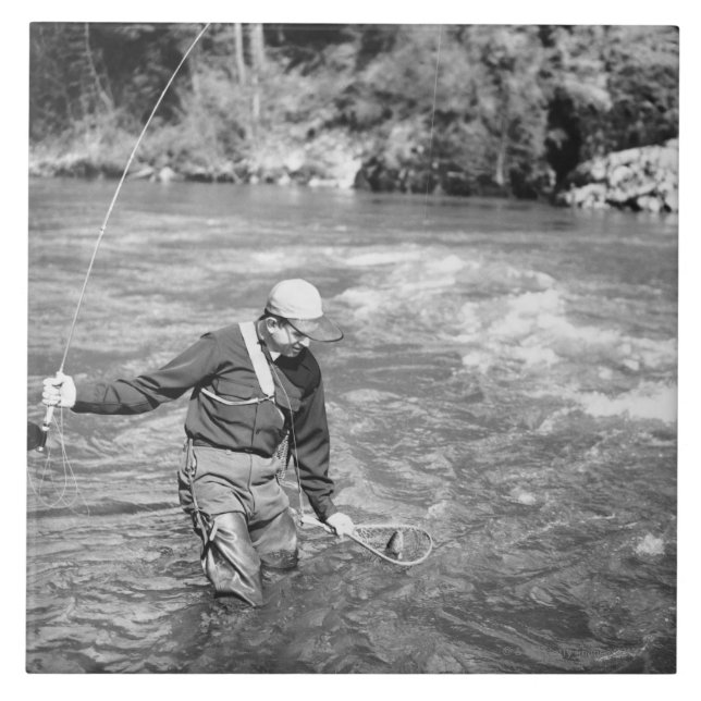 Man Fishing Tile (Front)
