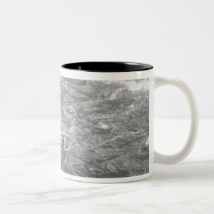 Man Fishing Two-Tone Coffee Mug