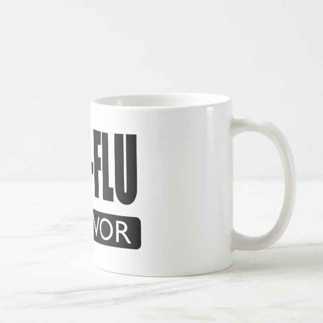MAN-FLU SURVIVOR. COFFEE MUG (Right)