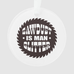 Man Glitter Ornament