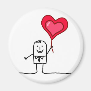 Man & Heart Magnet