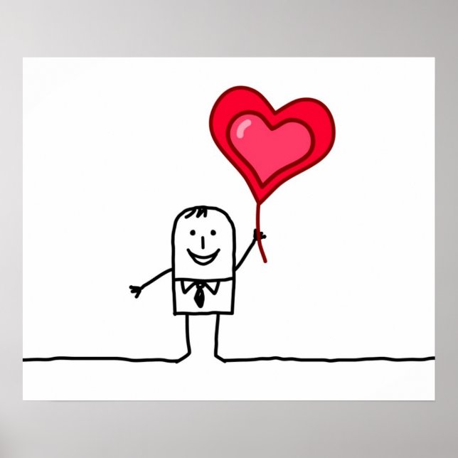 Man & Heart Poster (Front)