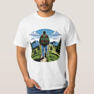 Man Hiking a Trail like the A.T. T-Shirt