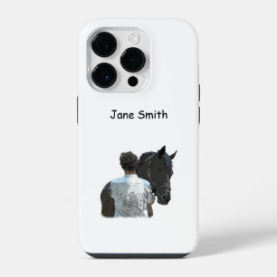 Man Holding Horse Light Cell Phone Case