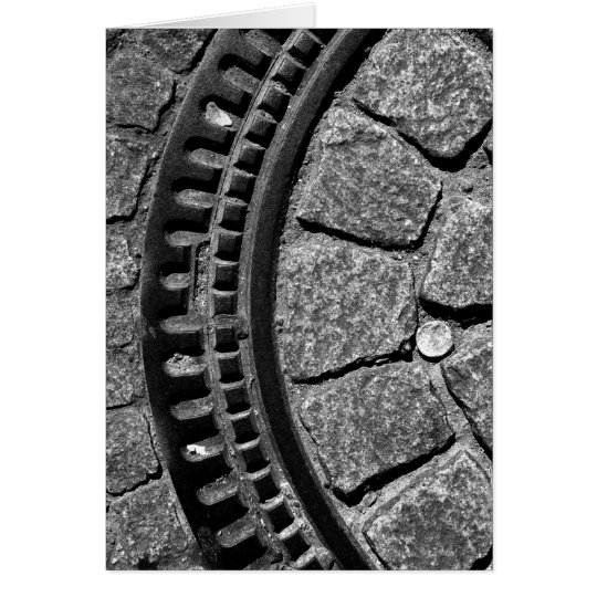 MAN HOLE COVER, STRASBOURG, FRANCE CARD