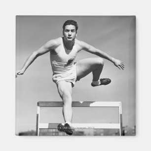 Man Hurdling Magnet