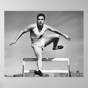 Man Hurdling Poster