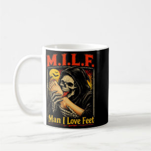 Man I Love Feet Inappropriate Humour Foot Toe Love Coffee Mug