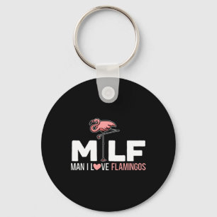 Man I Love Flamingos Bird Lover Summer Flamingo Key Ring