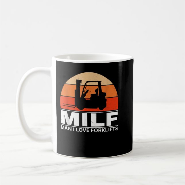 Man I love Forklifts  Coffee Mug (Left)