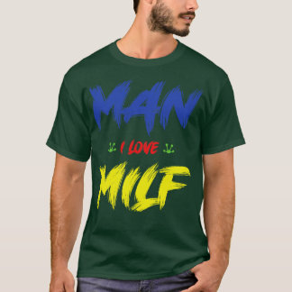 Man I Love Frogs Coloured Text T-Shirt
