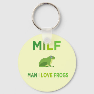 man i love frogs key ring