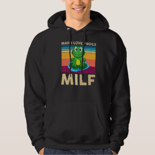 Man I Love Frogs Kids Toddler Brother Cute Frog R Hoodie