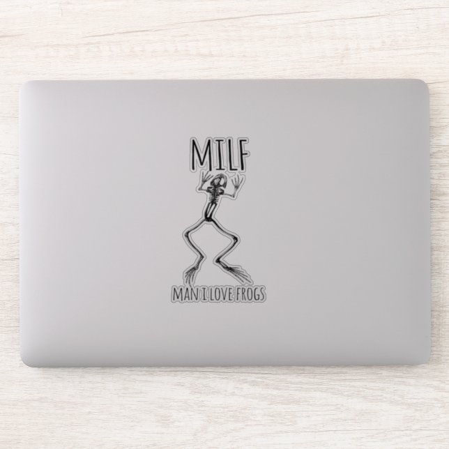 Man I love frogs Sticker (Computer)