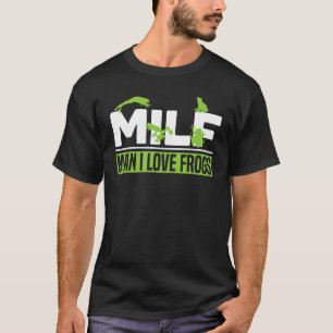 Man I Love Frogs Tadpole Amphibian Herpetologist F T-Shirt