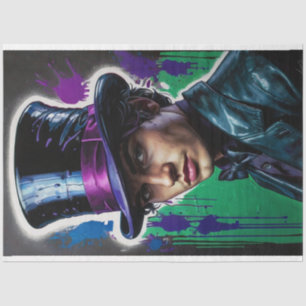 Man in a Top Hat Surrealism and Pop Art Decoupage Tissue Paper