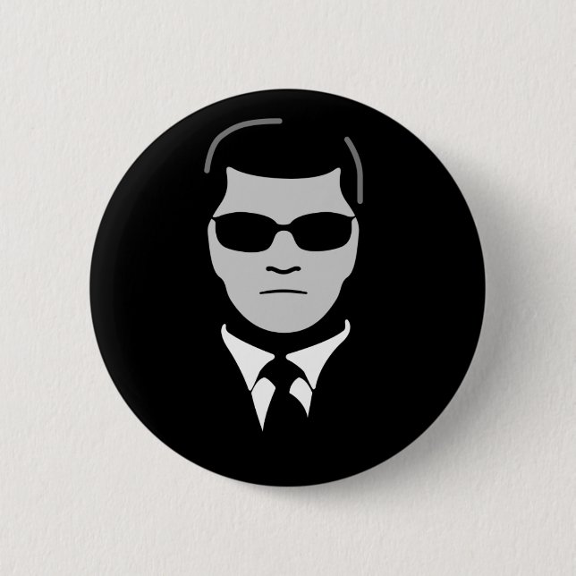 Man in Black 6 Cm Round Badge (Front)