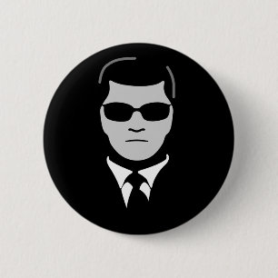 Man in Black 6 Cm Round Badge