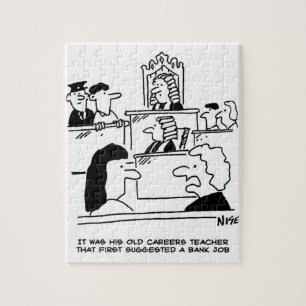 Man in court having robbed a bank jigsaw puzzle