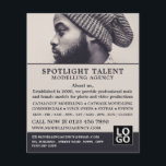 Man in Hat, Modeling Agency, Model Agent Advert Flyer<br><div class="desc">Man in Hat,  Modeling Agency,  Model Agent Advertising Flyers By The Business Card Store.</div>