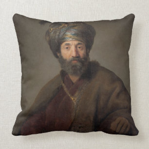 Man in Oriental Costume, c.1635 (oil on canvas) Cushion