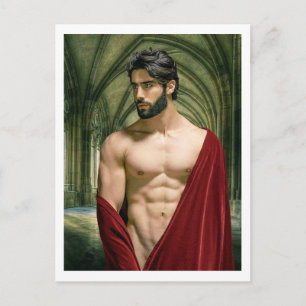 Man in Red Robe Postcard