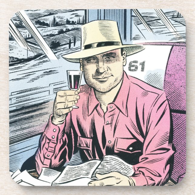 Man in Seat 61 coaster set (Front)