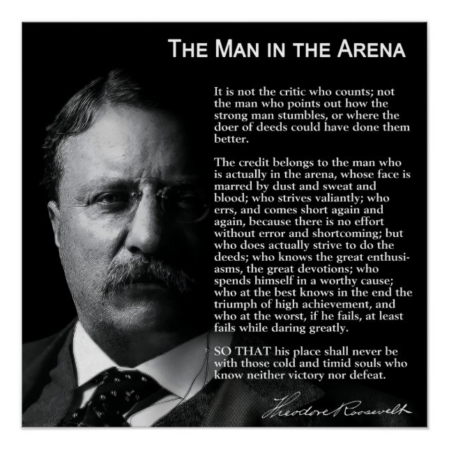 MAN in the ARENA Speech Poster (Front)