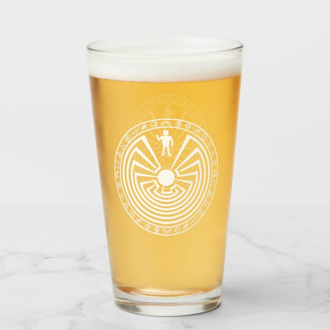 Man in the Maze Glass (Back Filled)
