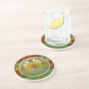 MAN IN THE MAZE landscape + your background Coaster