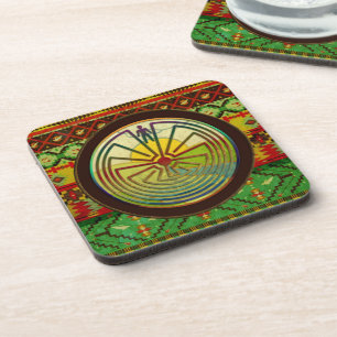 MAN IN THE MAZE landscape + your background Coaster