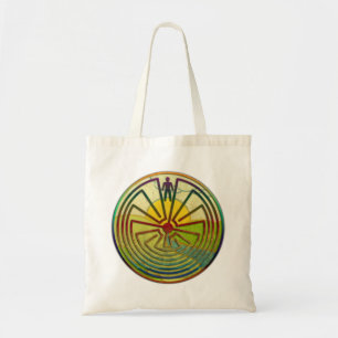 MAN IN THE MAZE landscape + your background Tote Bag