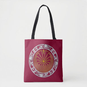 MAN IN THE MAZE ornaments gold silver Tote Bag