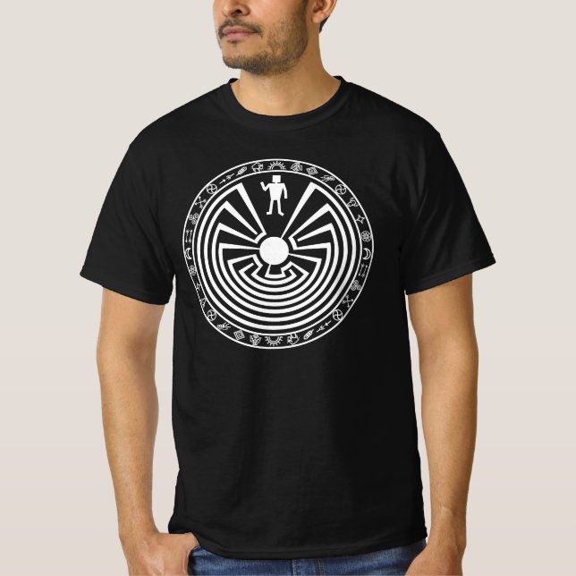 Man in the Maze [white] T-Shirt (Front)