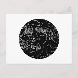 man in the moon postcard