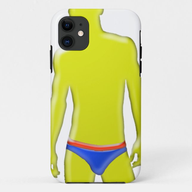 Man in Underwear Case-Mate iPhone Case (Back)
