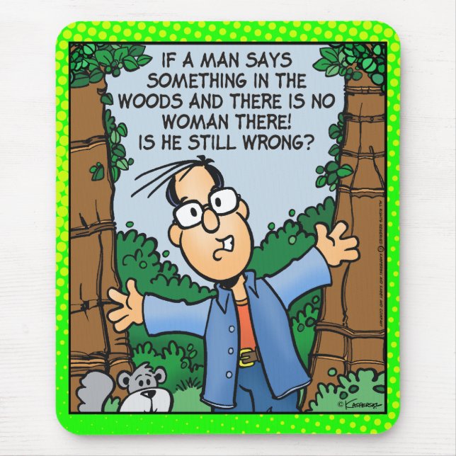 Man in Woods Mouse Pad (Front)