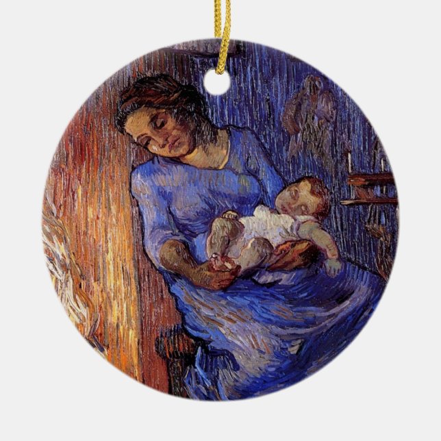 Man is at Sea by Vincent van Gogh Ceramic Ornament (Front)