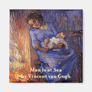 Man is at Sea by Vincent van Gogh Magnet