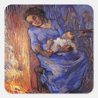 Man is at Sea by Vincent van Gogh Square Sticker
