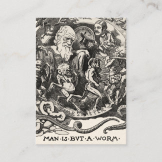 Man Is But A Worm Business Card