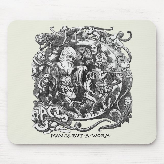 Man Is But A Worm Mouse Pad (Front)