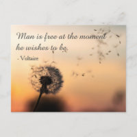 Man is Free Voltaire Quote