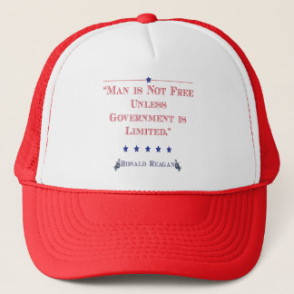 Man is Not Free unless government is limited Trucker Hat