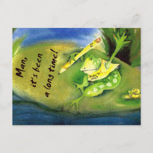 MAN IT'S BEEN A LONG TIME LEAP YEAR POSTCARD