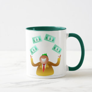 Man Juggling Dollars Mug