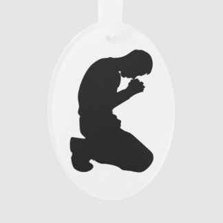 MAN KNEELING IN PRAYER ORNAMENT