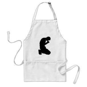 MAN KNEELING IN PRAYER STANDARD APRON